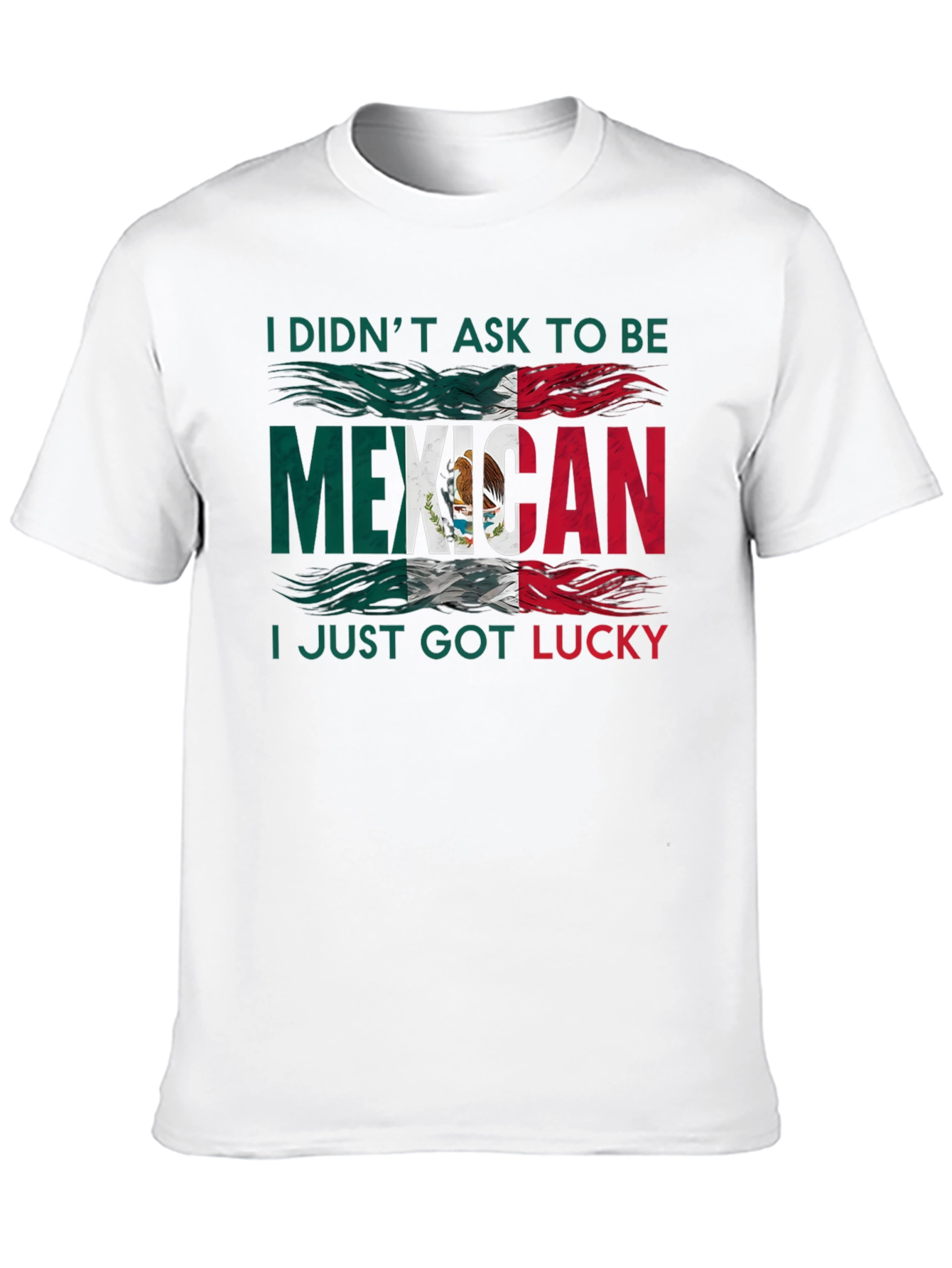 Lucky Mexican Flag Graphic T-Shirt