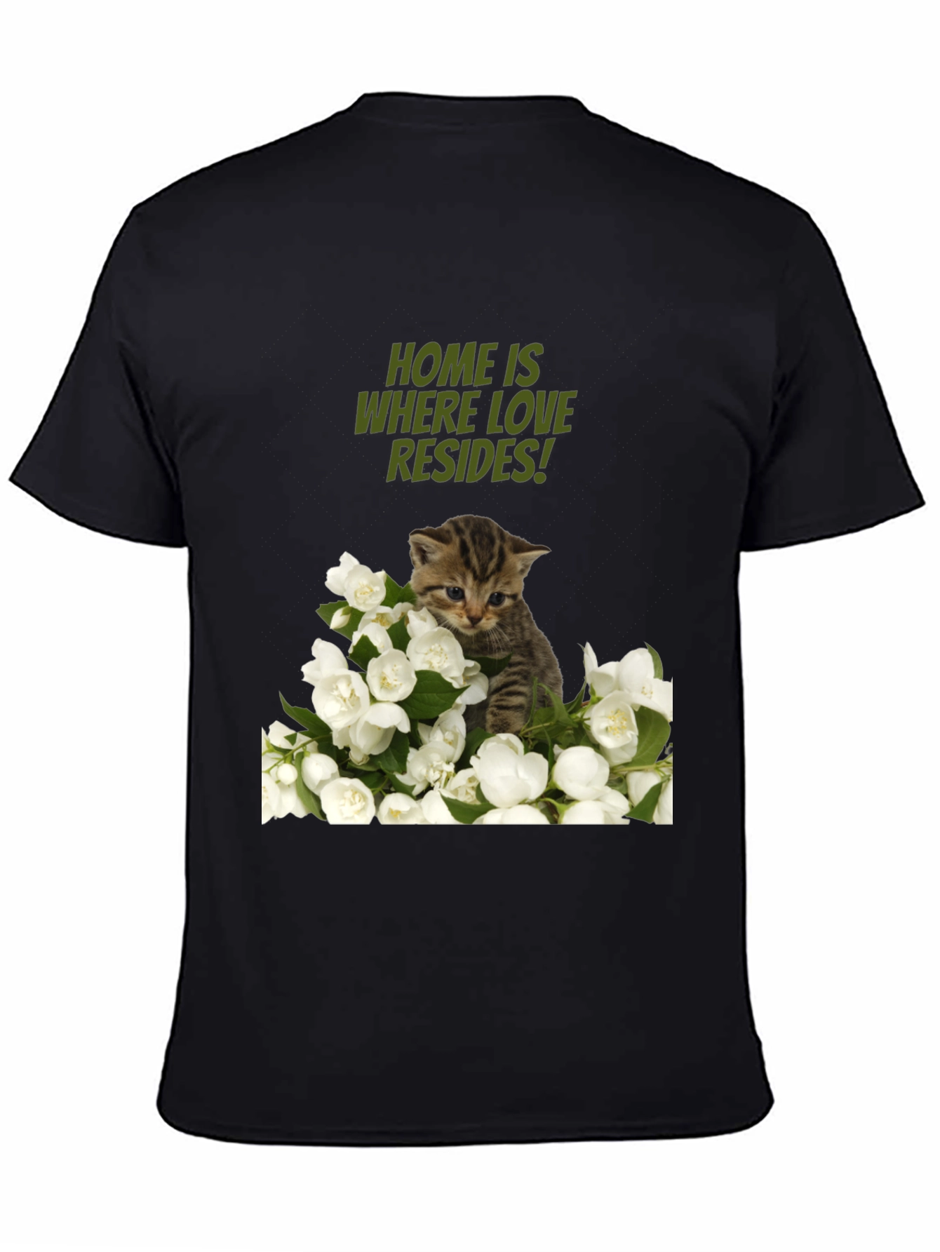 Home Is Where Love Resides Cat T-Shirt