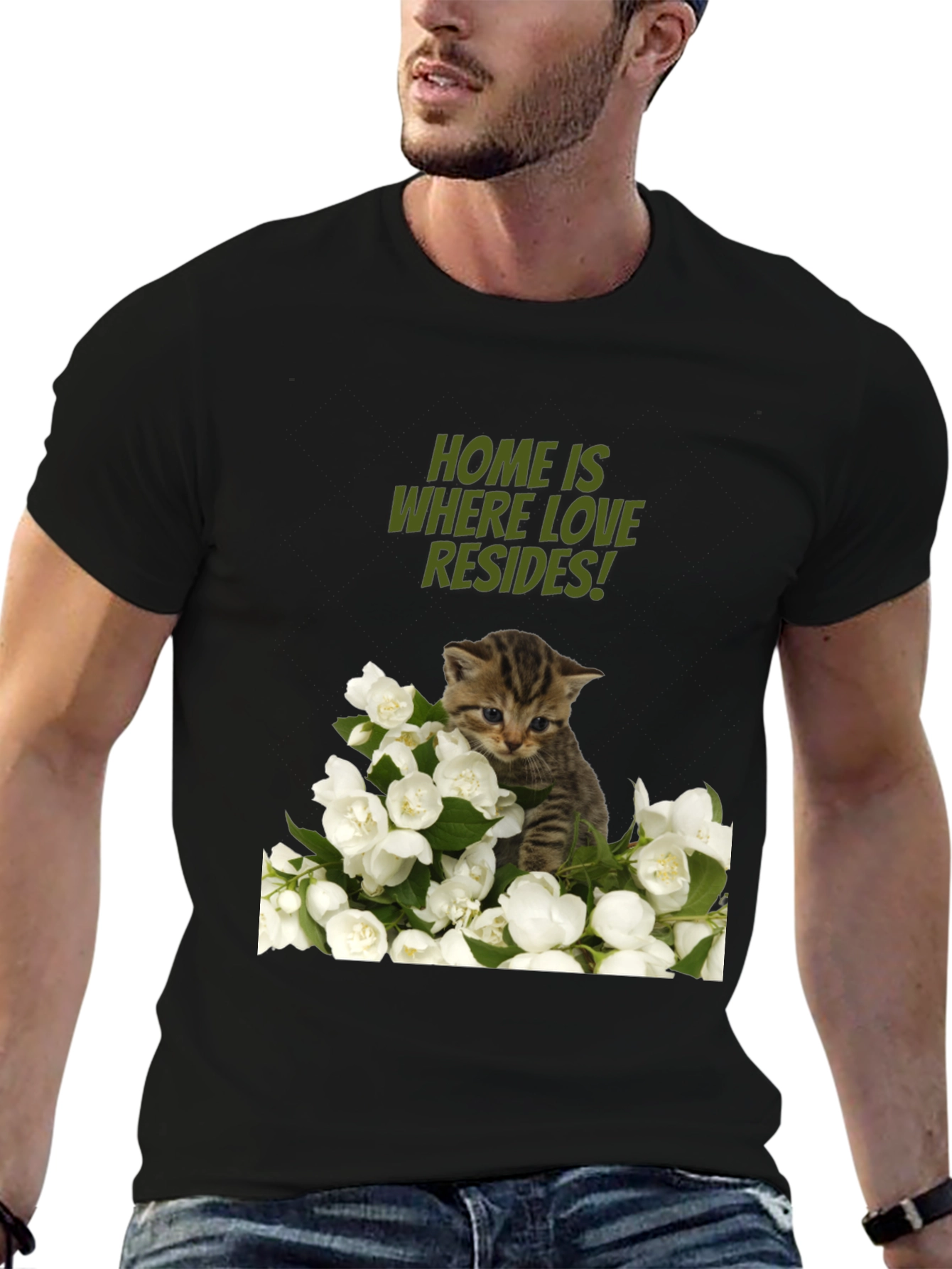 Home Is Where Love Resides Cat T-Shirt