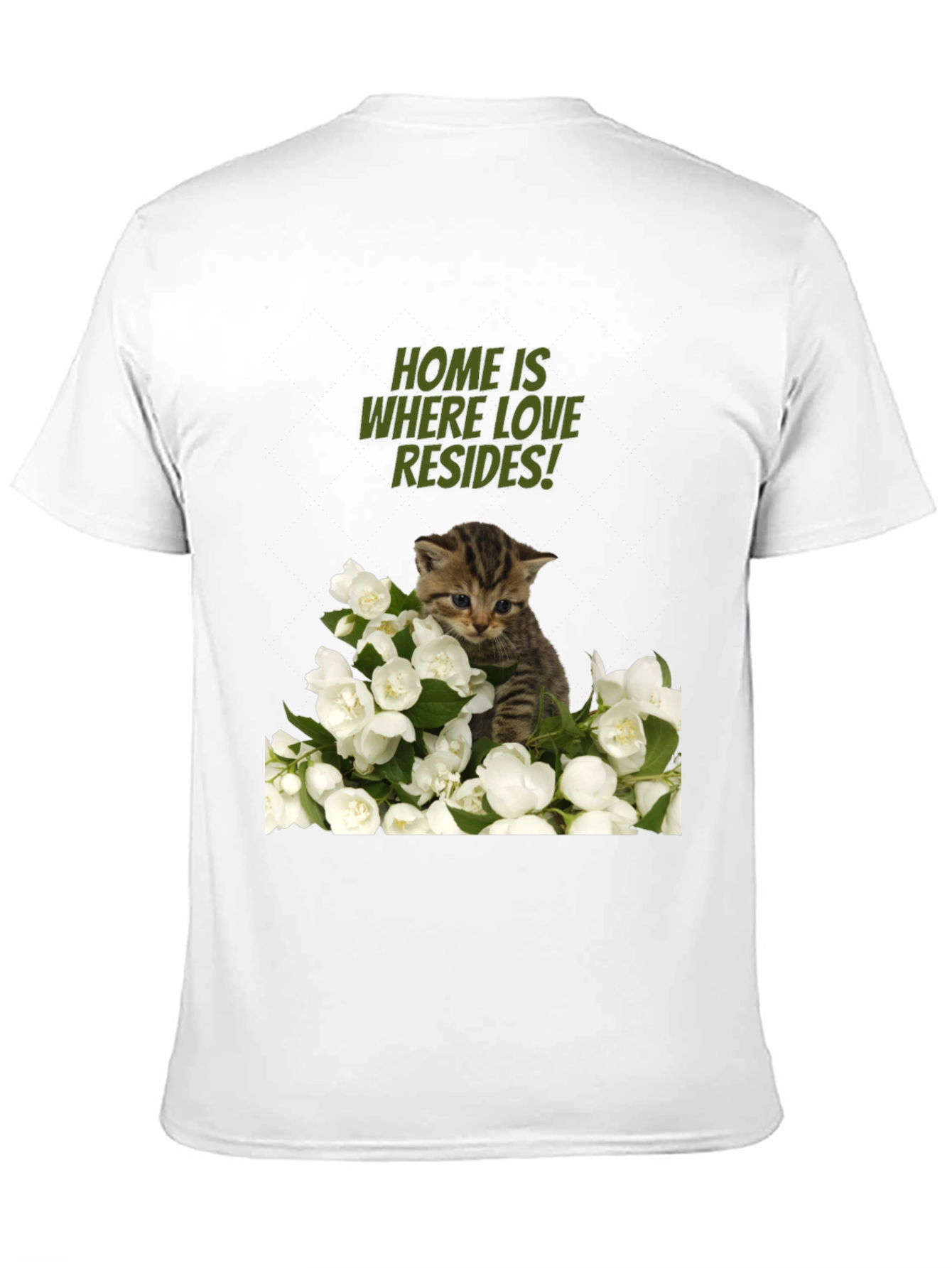Home Is Where Love Resides Cat T-Shirt