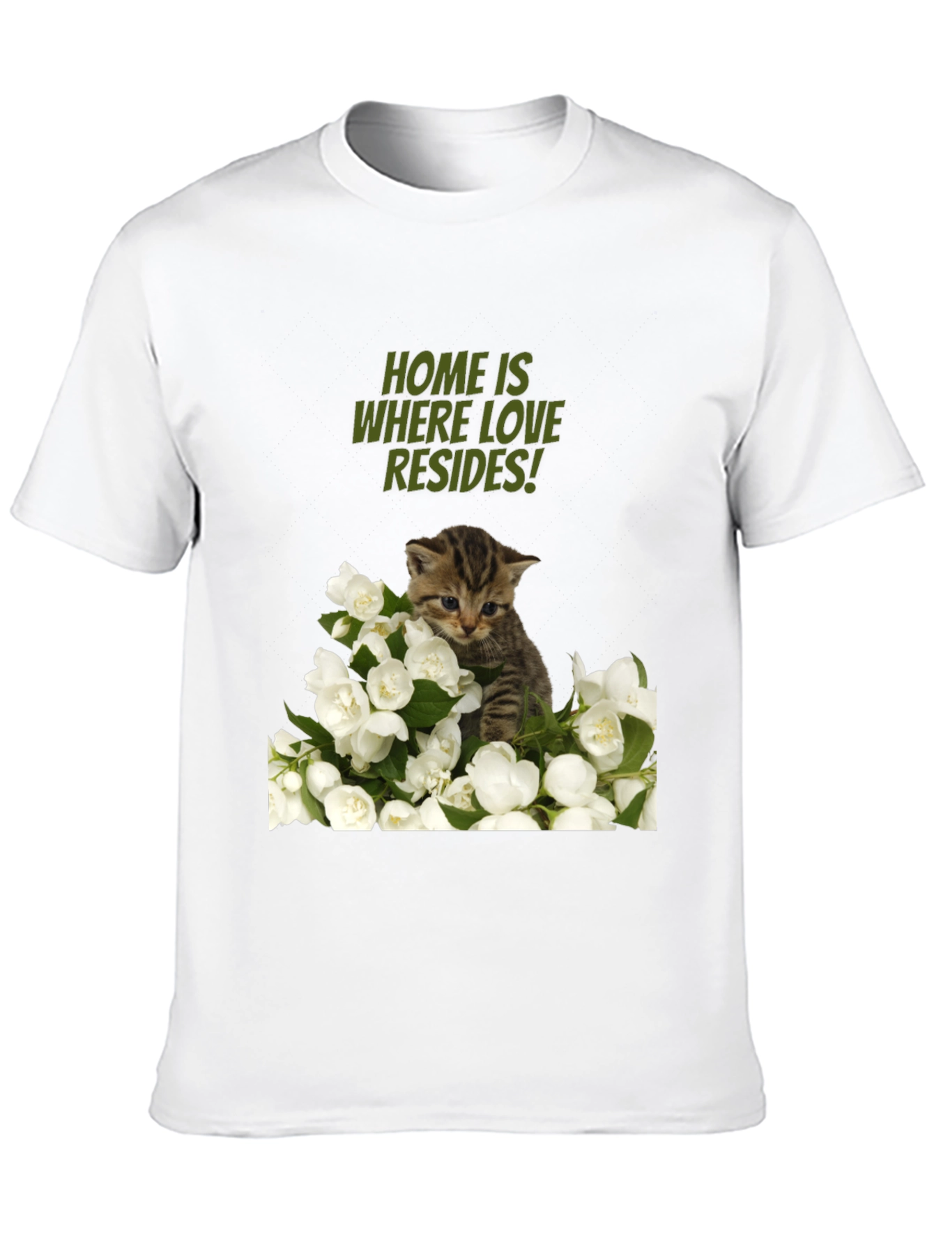 Home Is Where Love Resides Cat T-Shirt