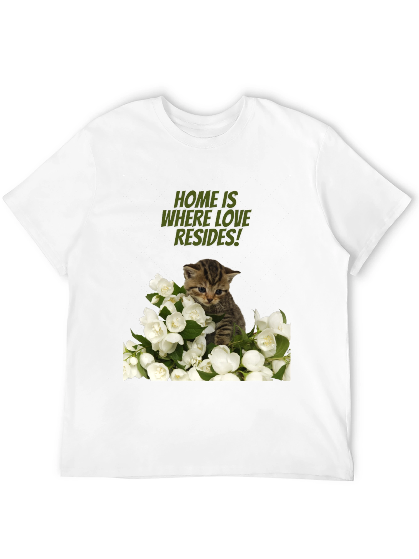 Home Is Where Love Resides Cat T-Shirt