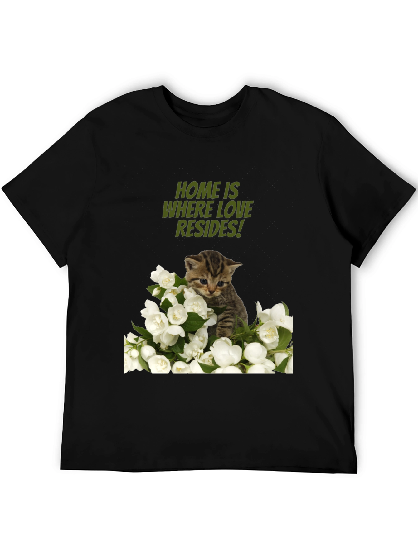 Home Is Where Love Resides Cat T-Shirt