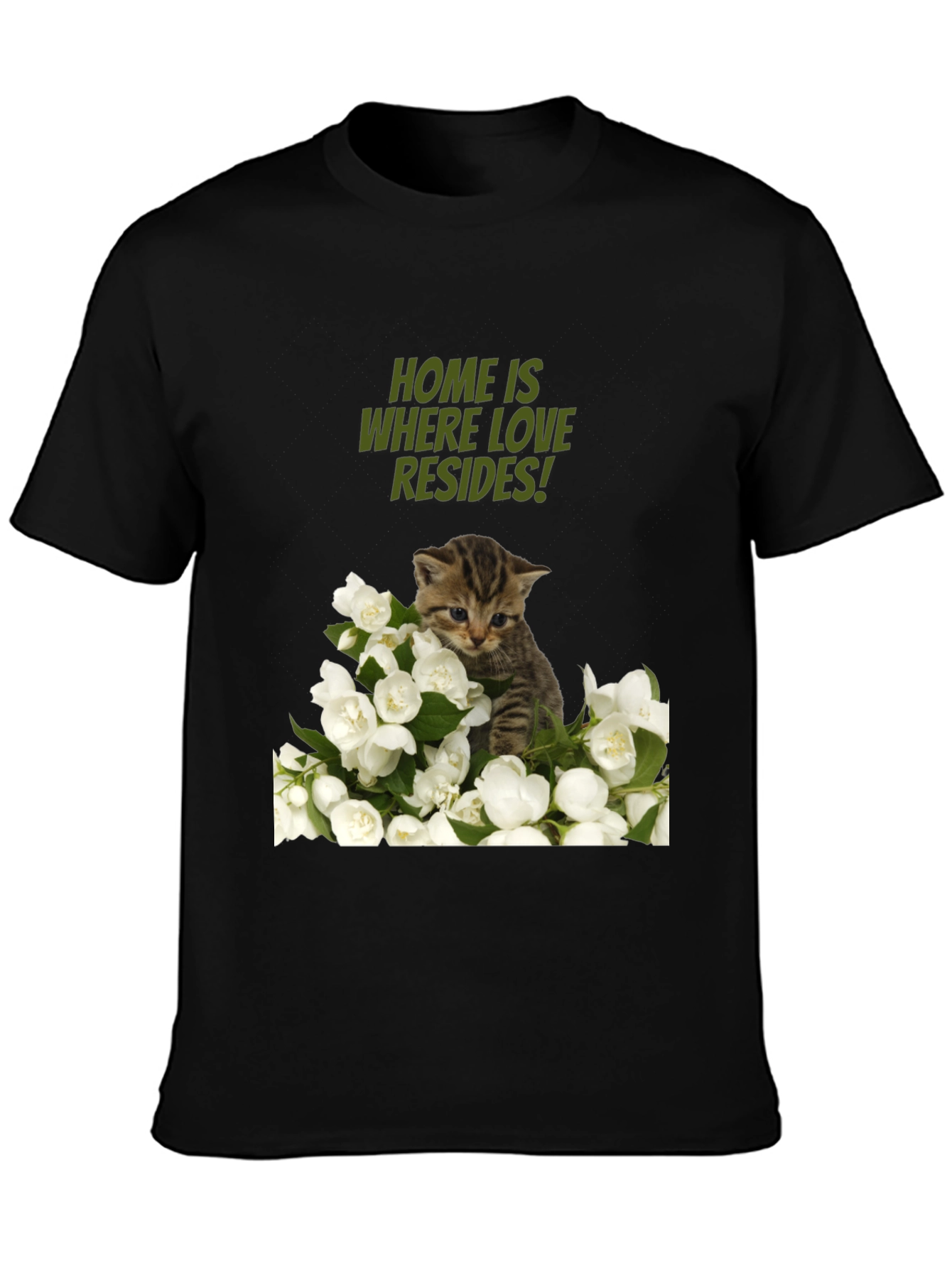 Home Is Where Love Resides Cat T-Shirt