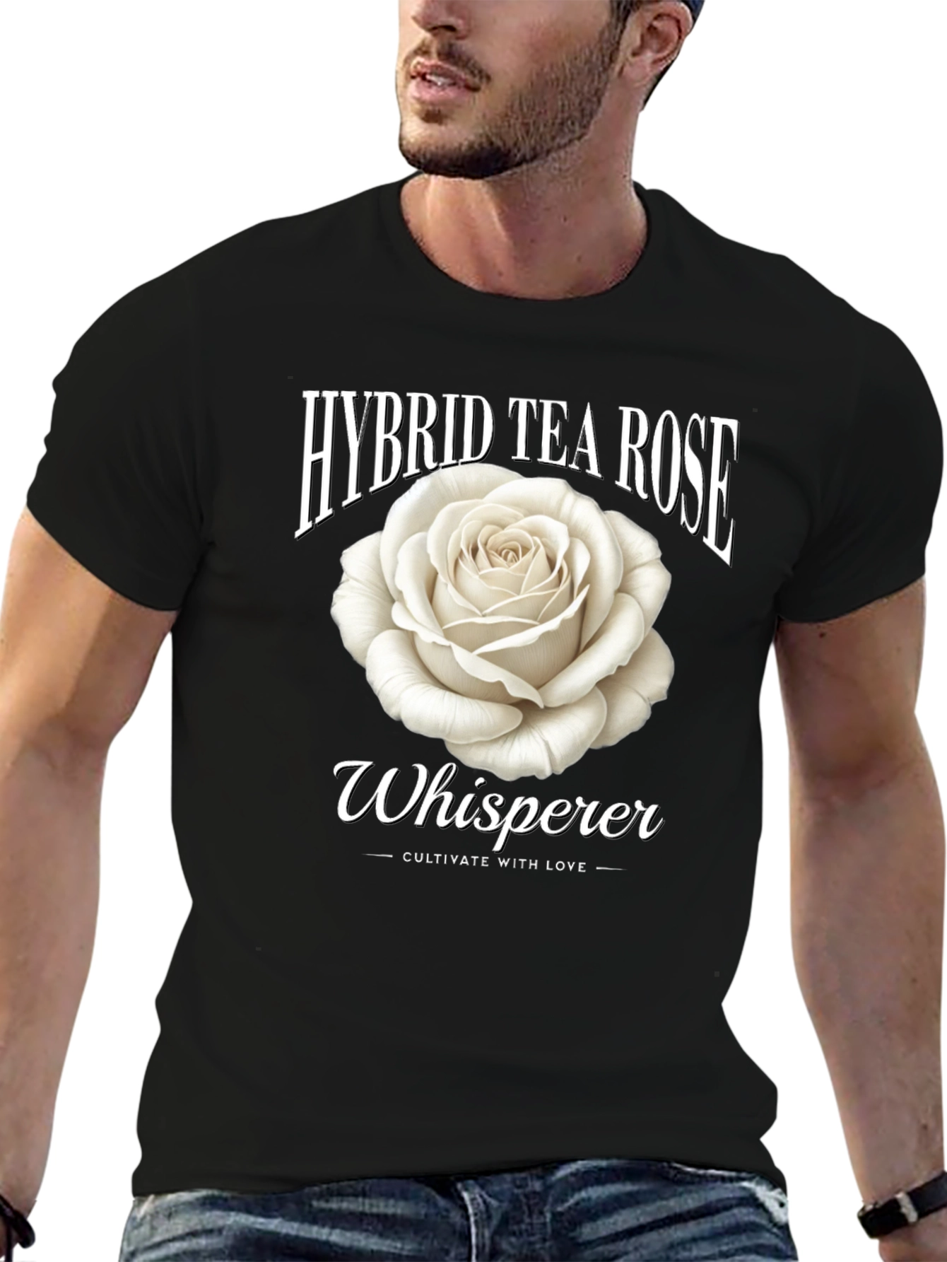 Hybrid Tea Rose Whisperer Graphic Tee