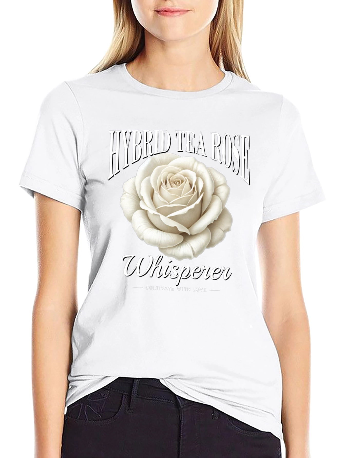 Hybrid Tea Rose Whisperer Graphic Tee