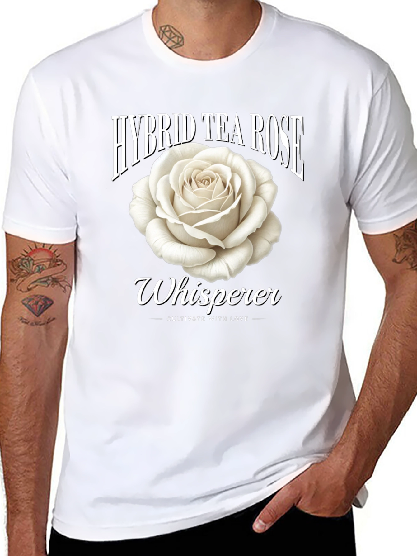 Hybrid Tea Rose Whisperer Graphic Tee