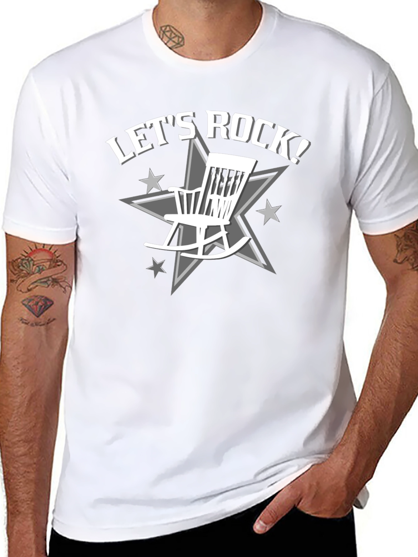 Lets Rock Rocking Chair Graphic T-Shirt