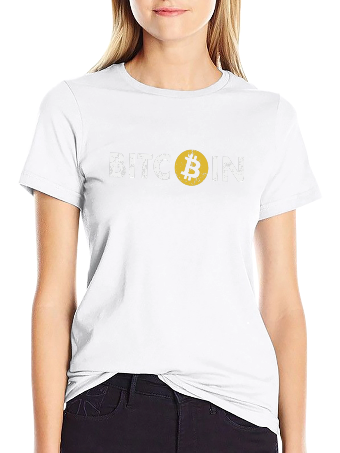 Bitcoin Logo Graphic T-Shirt - Cryptocurrency Tee