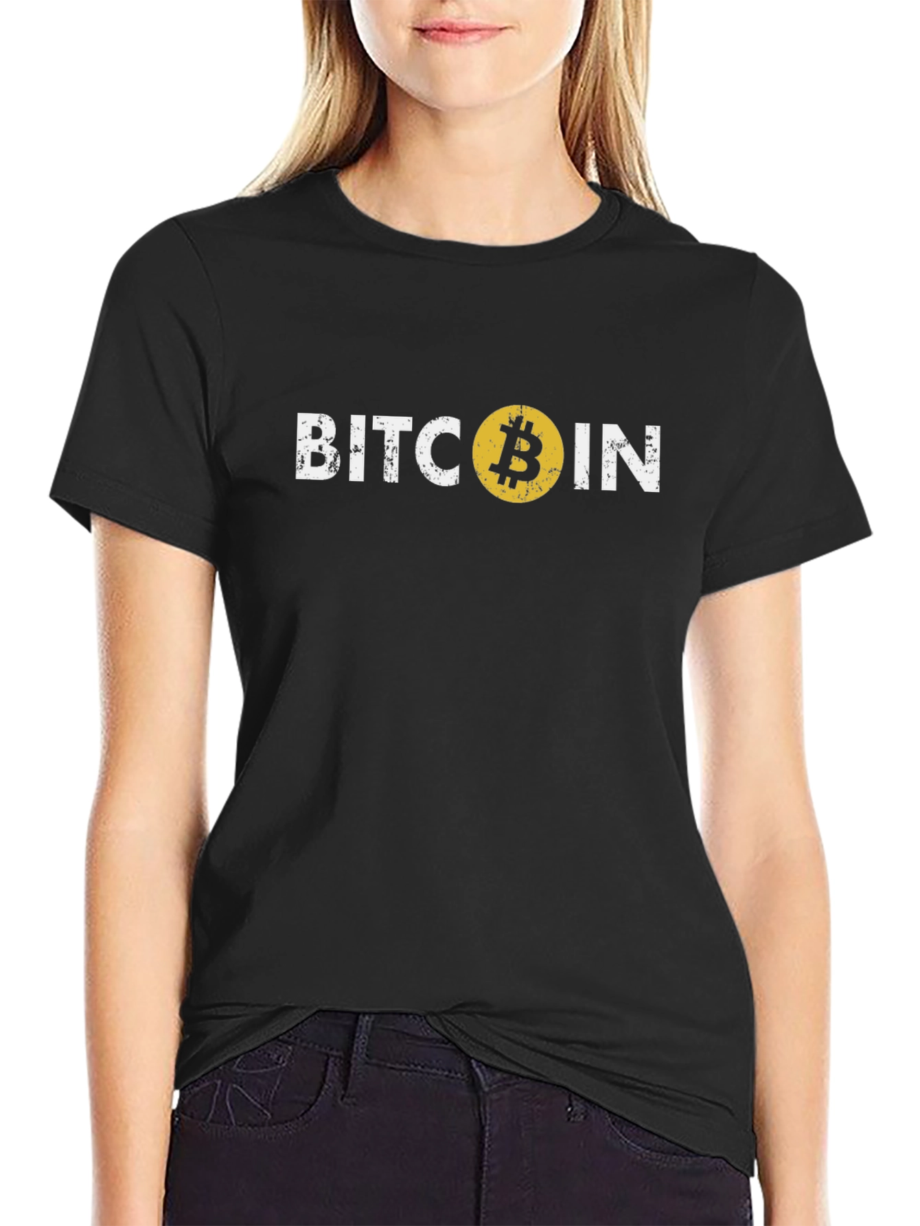 Bitcoin Logo Graphic T-Shirt - Cryptocurrency Tee