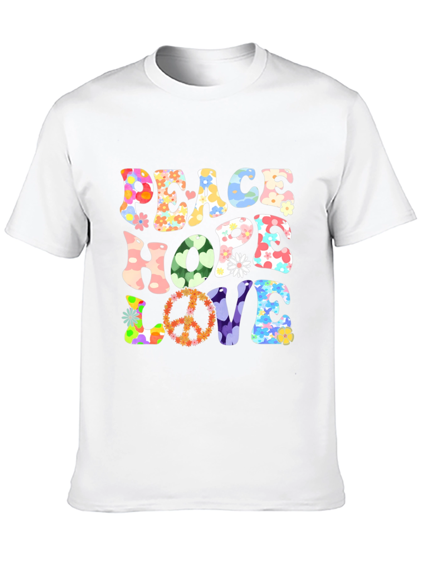 Peace Hope Love Retro Graphic Tee