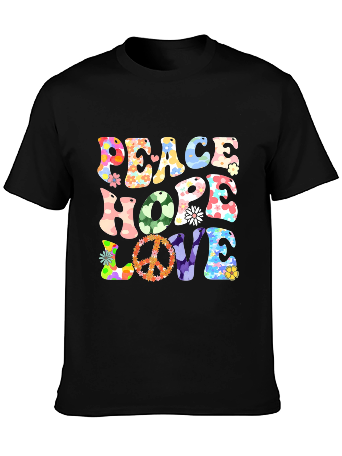 Peace Hope Love Retro Graphic Tee