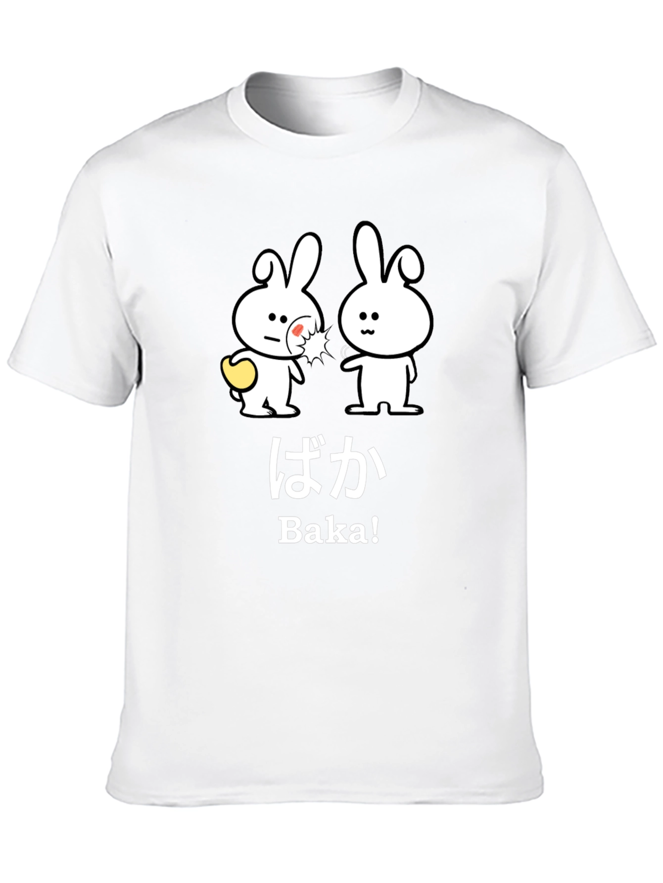 Baka Funny Bunny Graphic T-Shirt