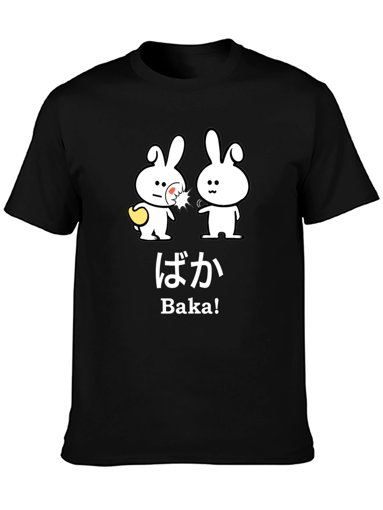 Baka Funny Bunny Graphic T-Shirt