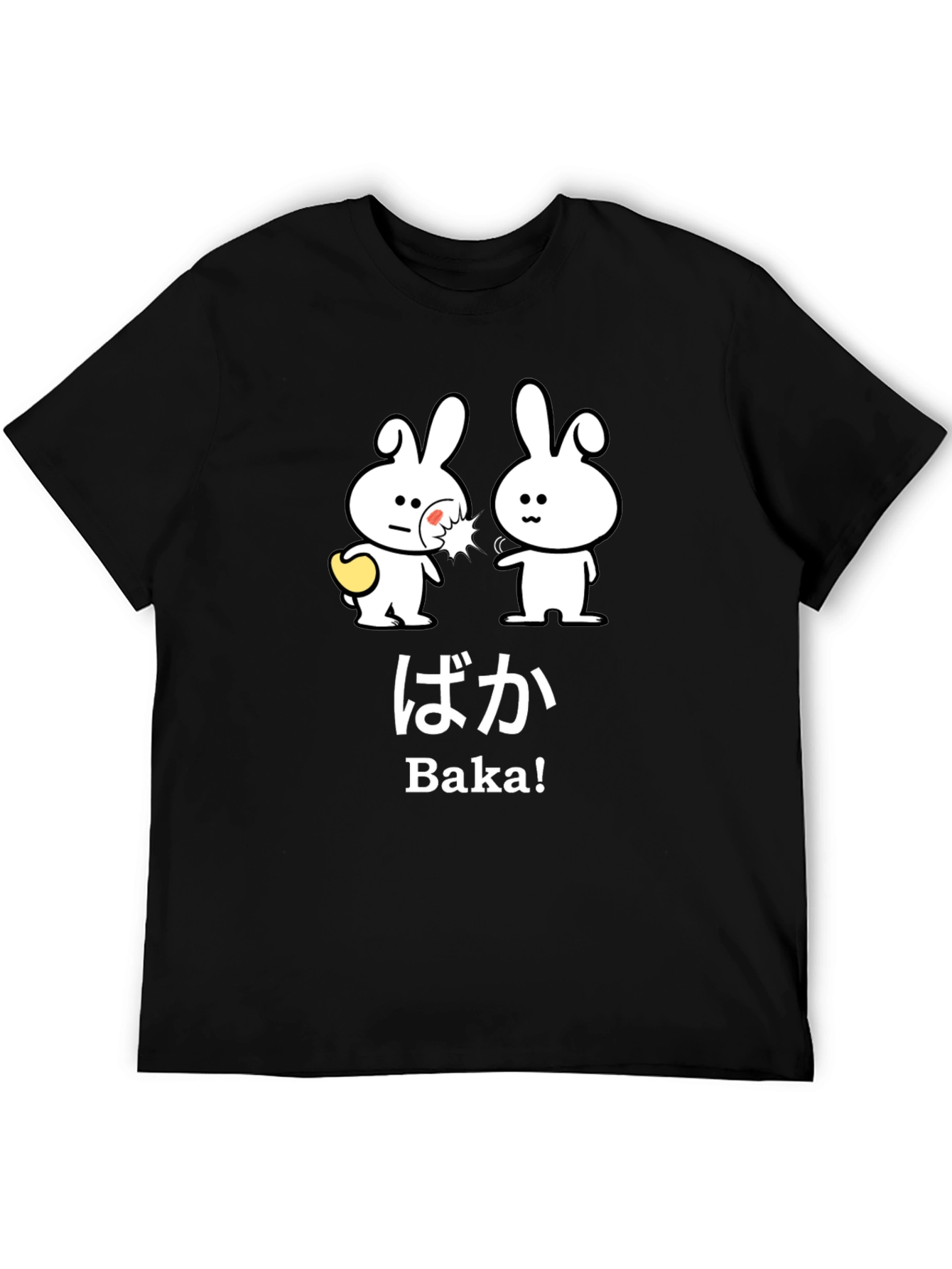 Baka Funny Bunny Graphic T-Shirt