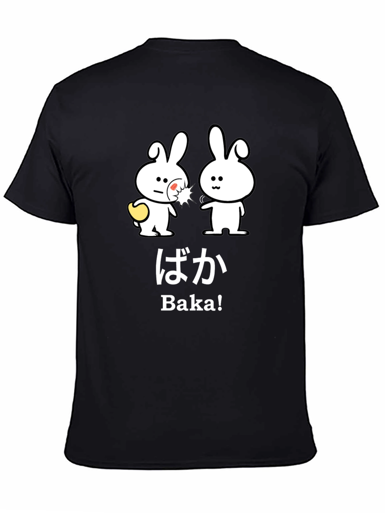 Baka Funny Bunny Graphic T-Shirt
