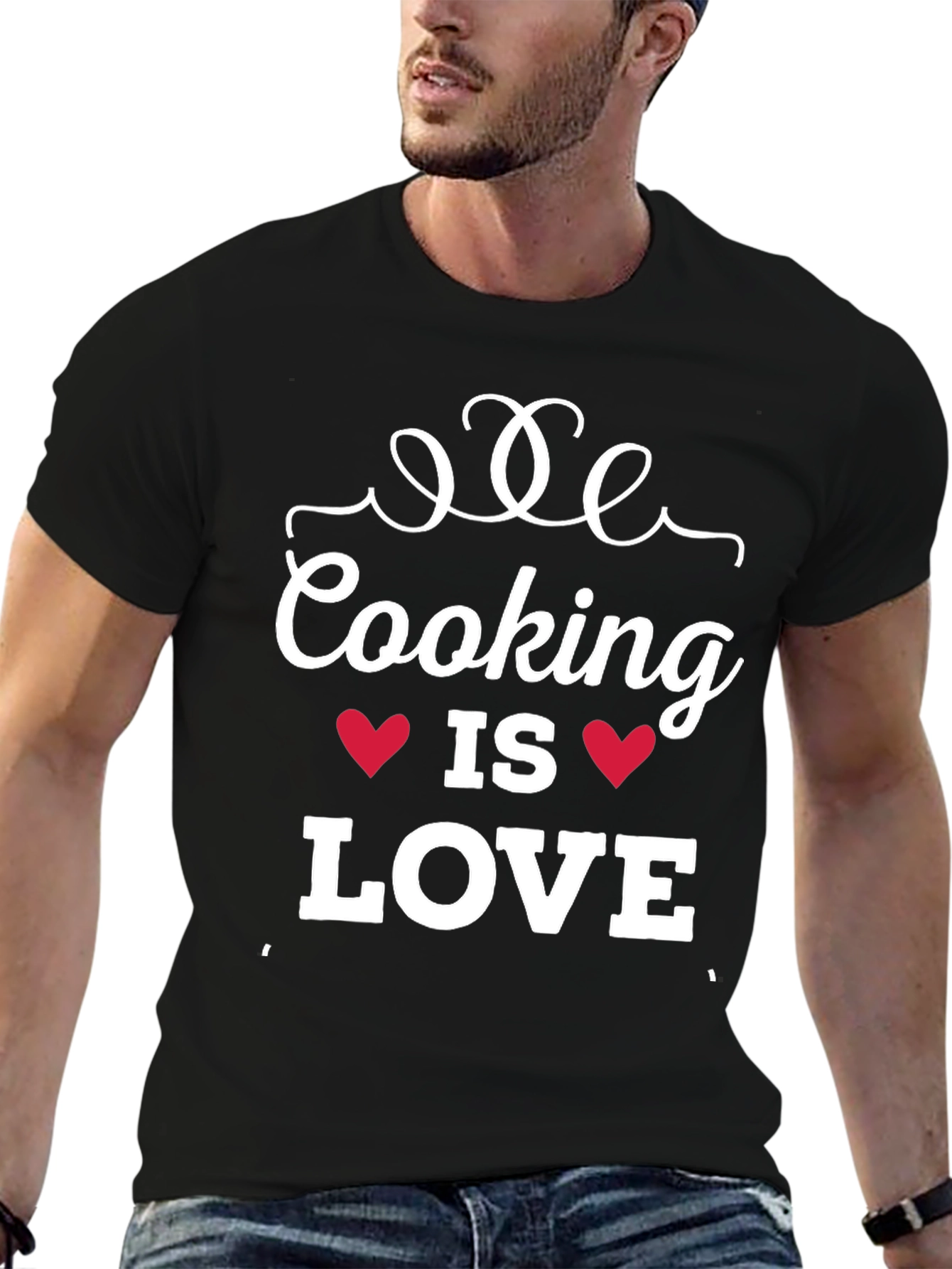 Cooking is Love T-Shirt - Black