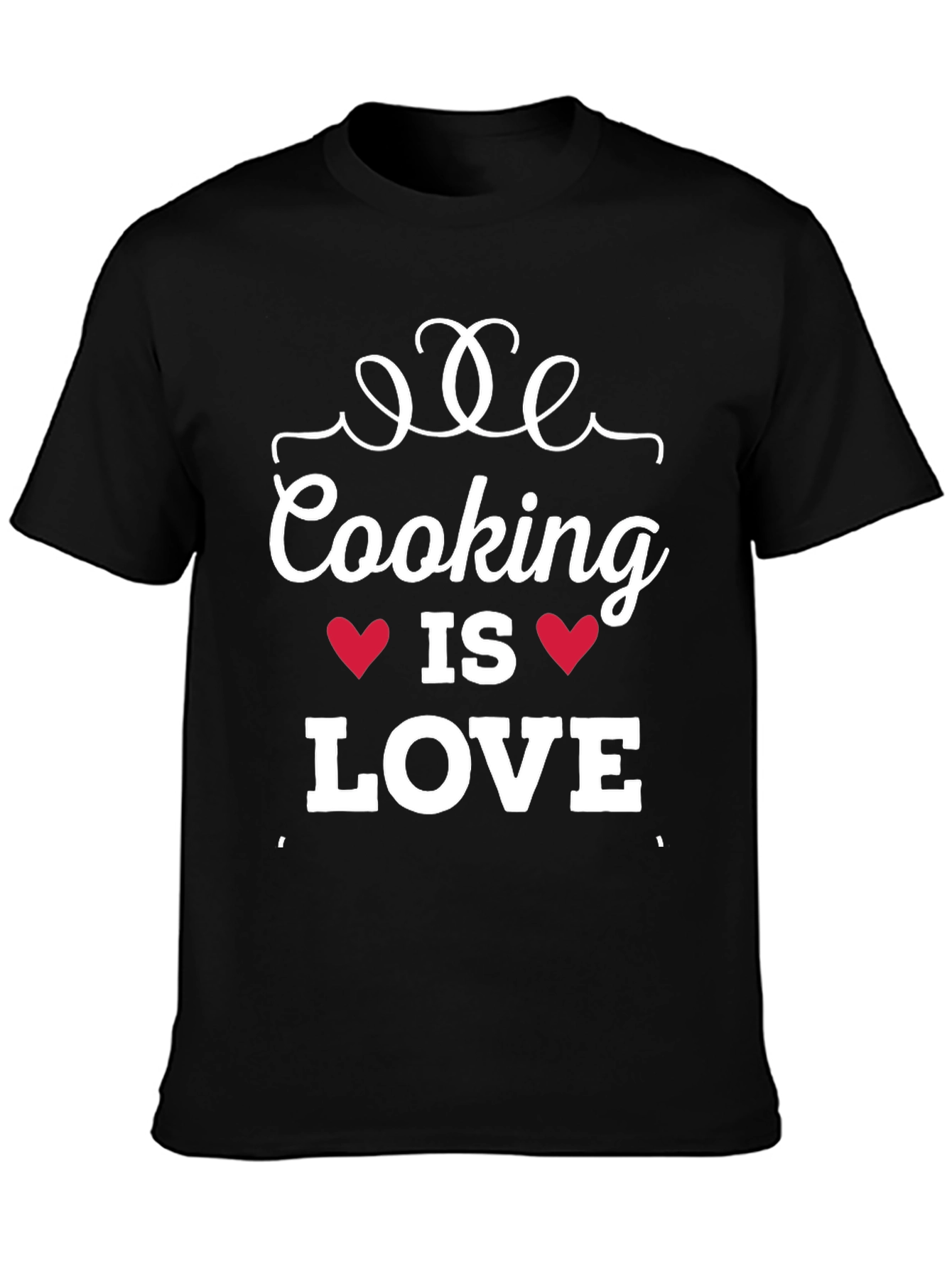 Cooking is Love T-Shirt - Black