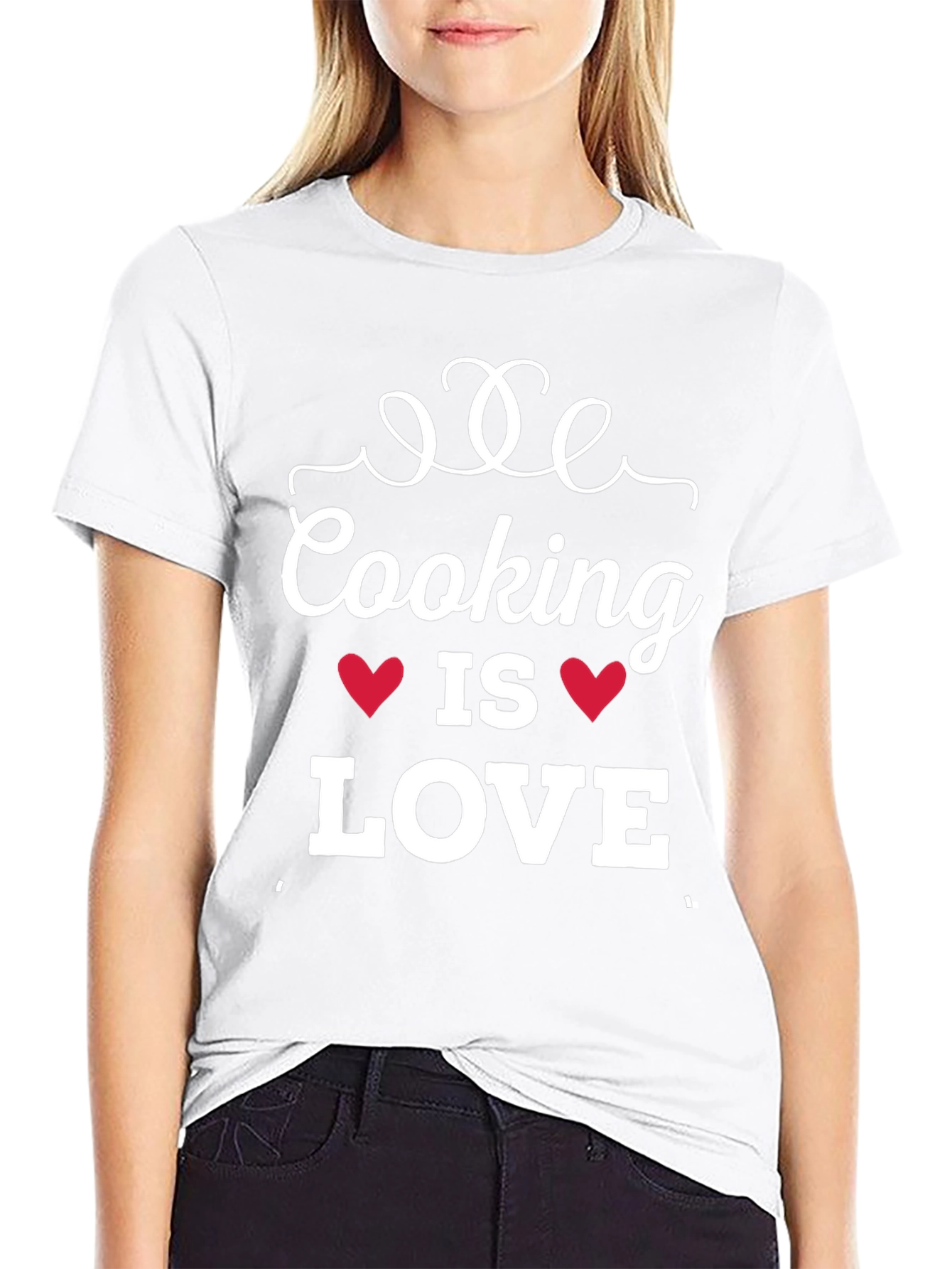 Cooking is Love T-Shirt - Black