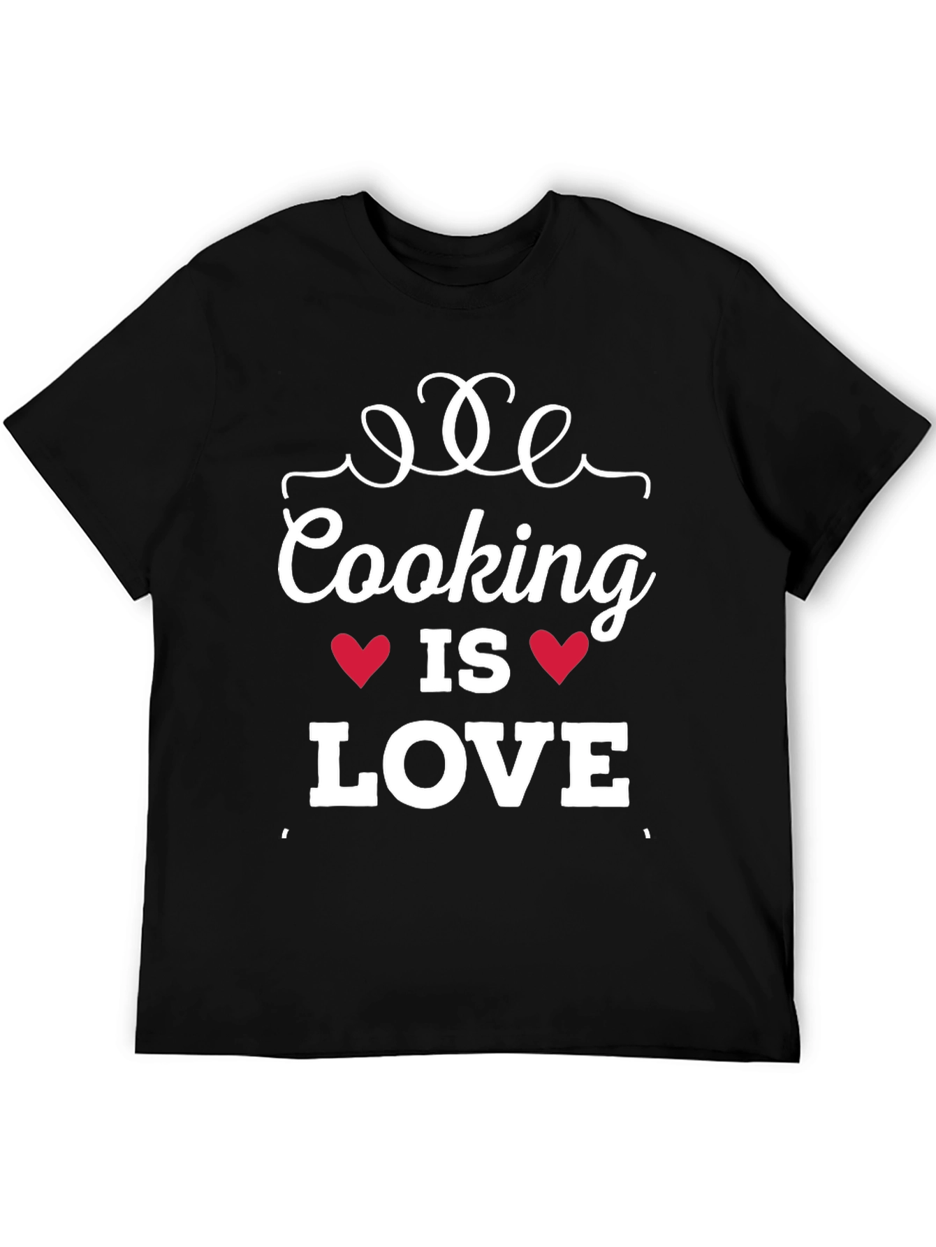 Cooking is Love T-Shirt - Black