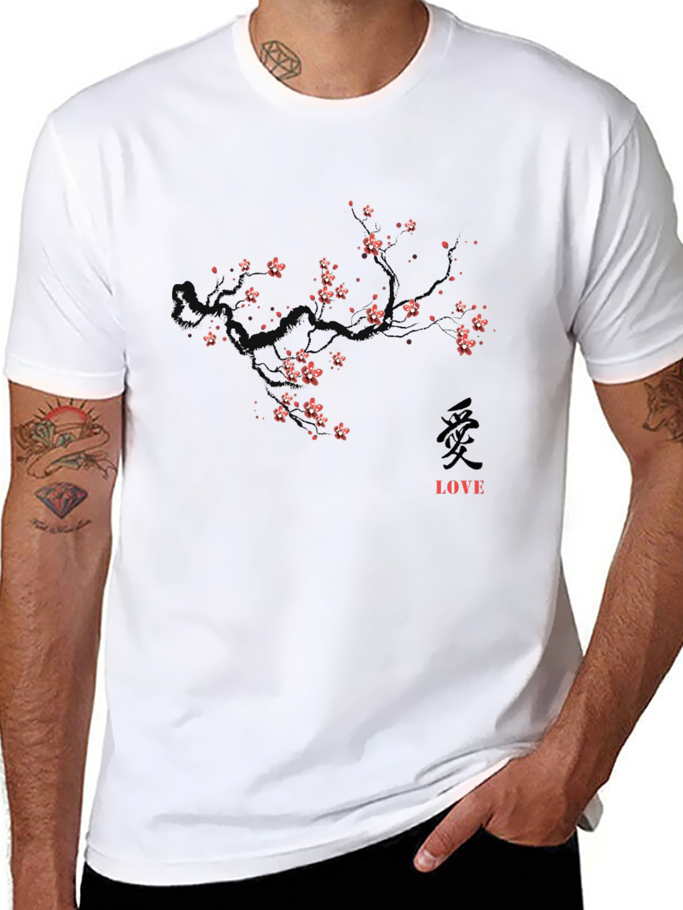 Cherry Blossom Love Graphic T-Shirt