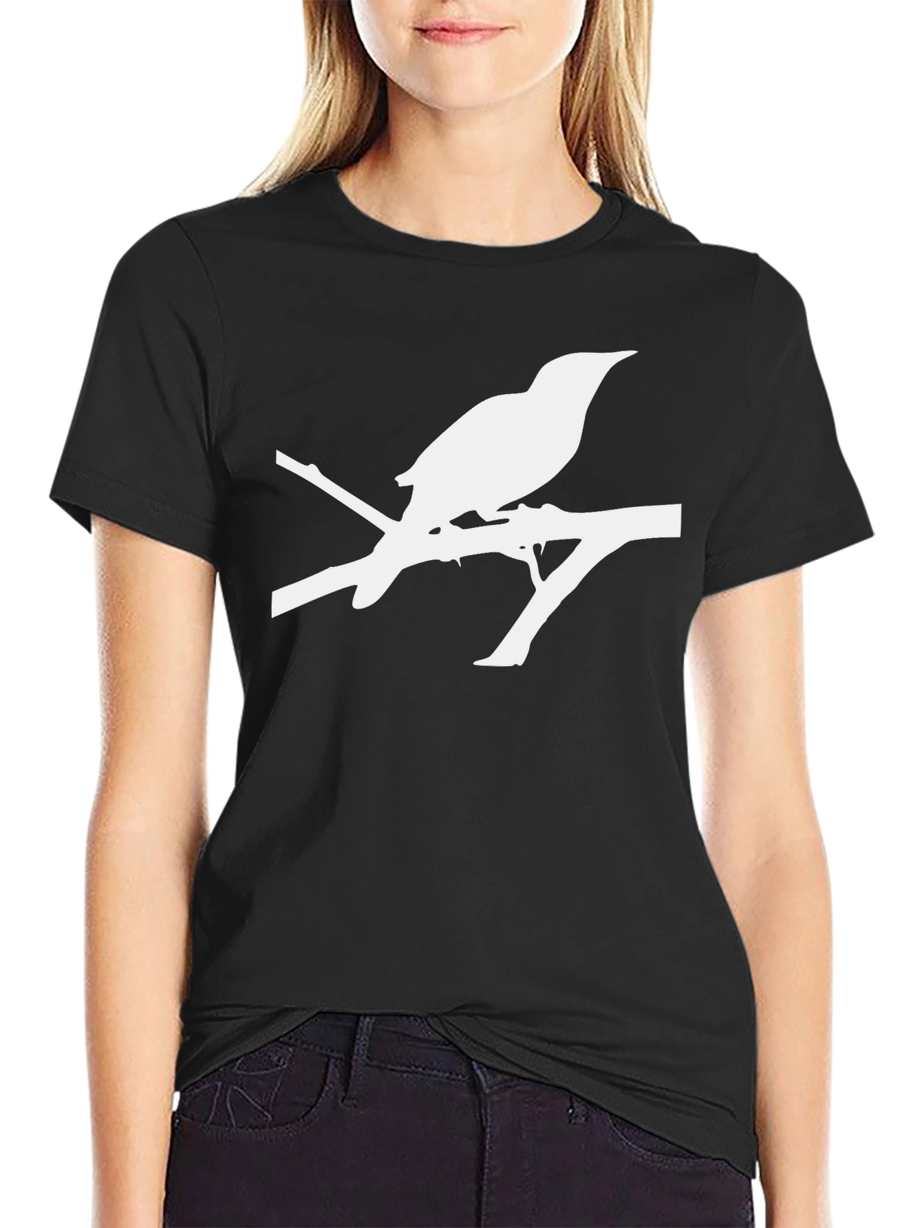 Bird on Branch Graphic T-Shirt