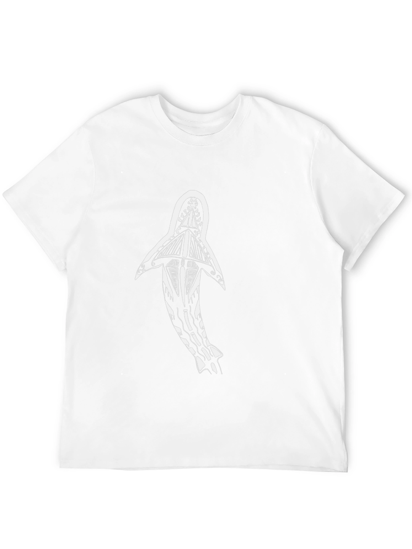 Tribal Shark Graphic Tee - Black Casual Shirt