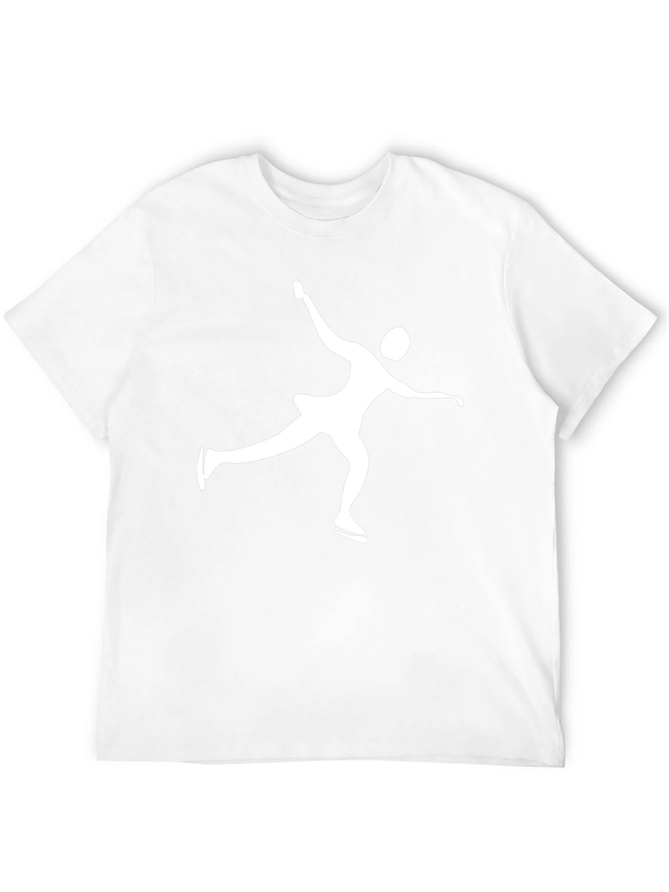 Ice Skating Graphic Tee - Black Cotton Shirt