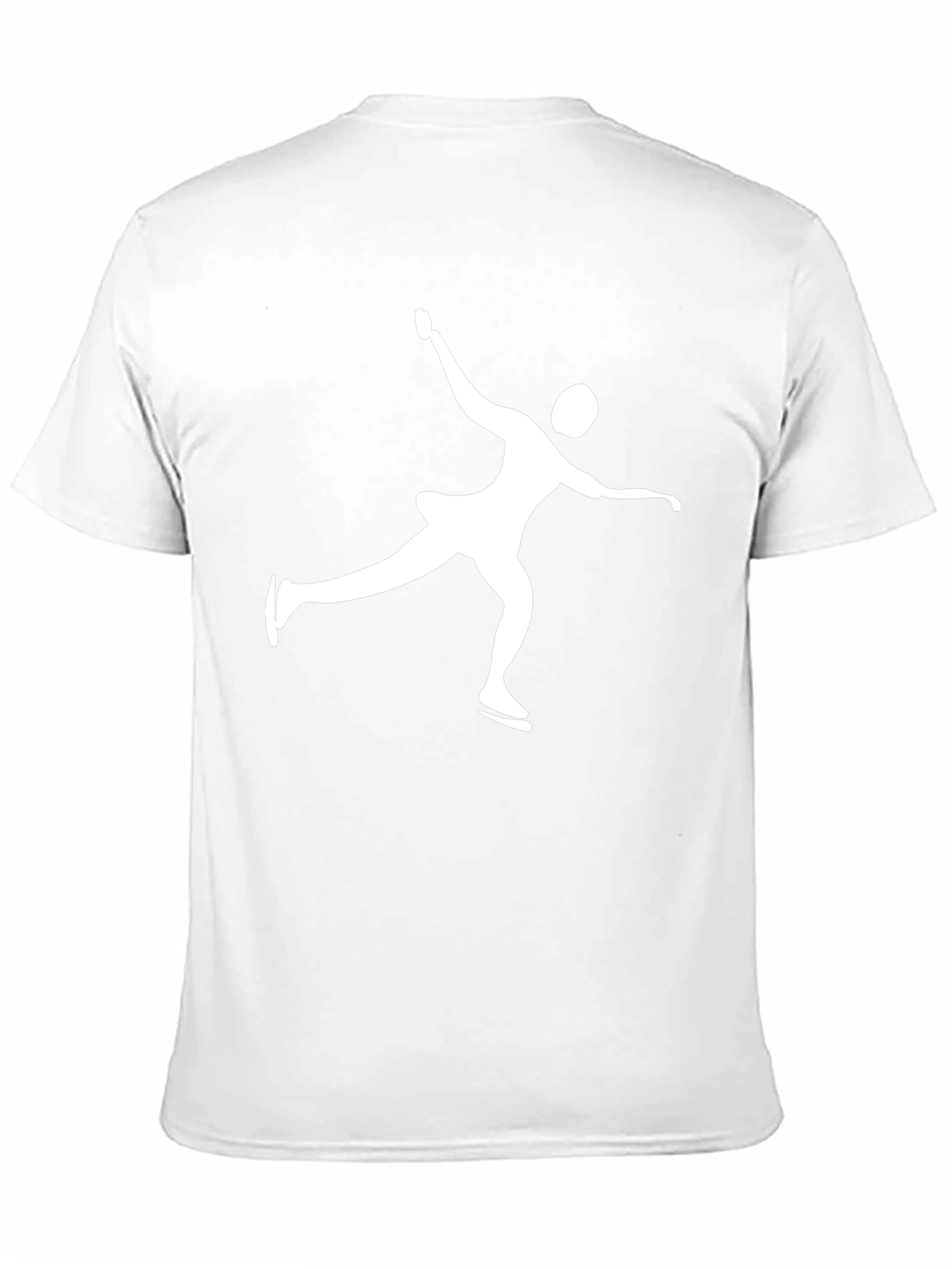 Ice Skating Graphic Tee - Black Cotton Shirt