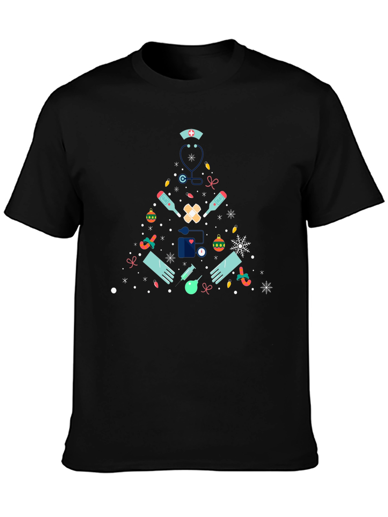 Nurse Christmas Tree T-Shirt