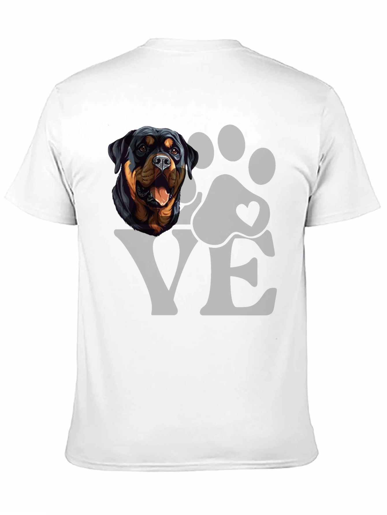 Rottweiler Dog LOVE T-Shirt - Mens Graphic Tee