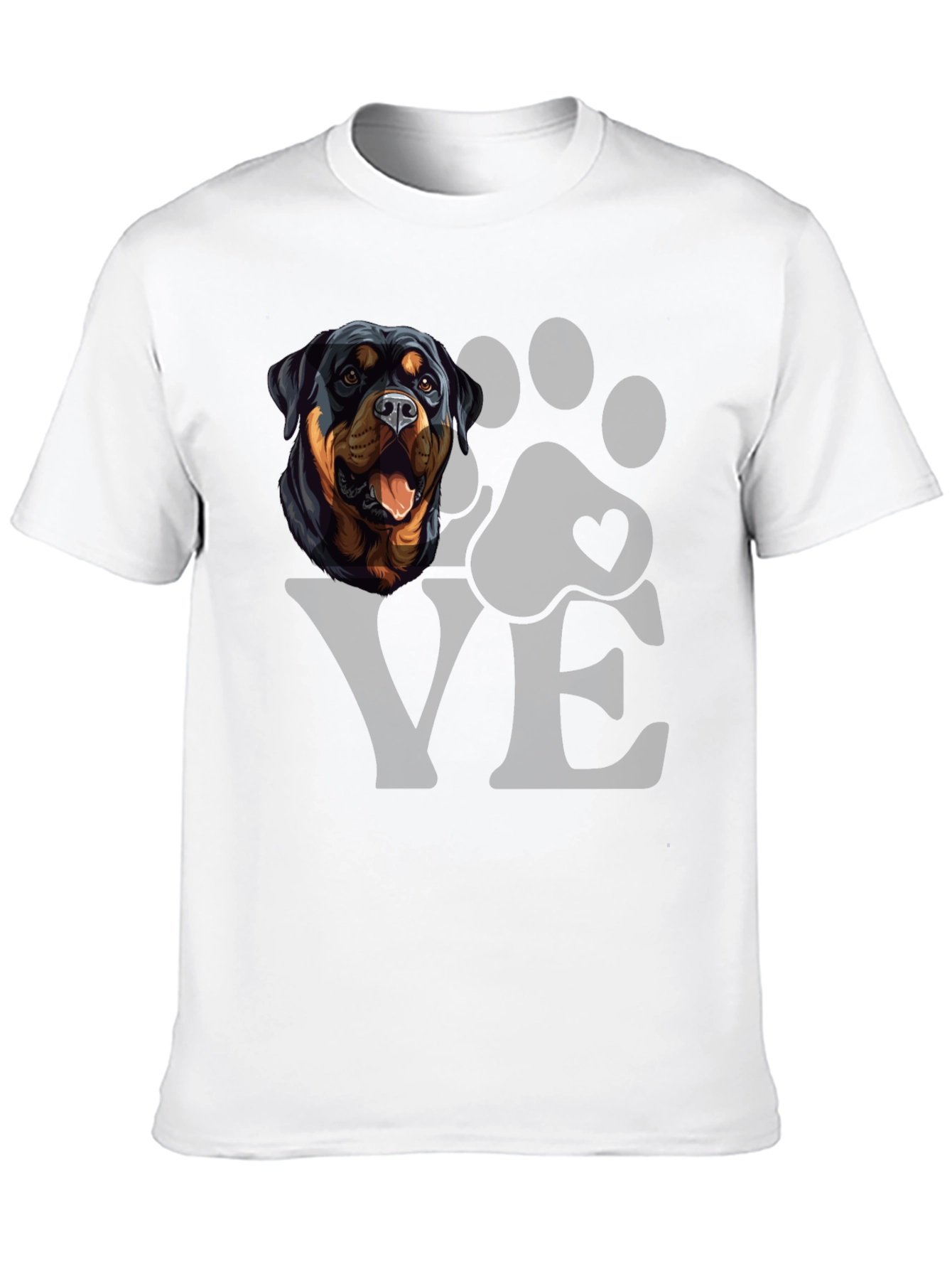 Rottweiler Dog LOVE T-Shirt - Mens Graphic Tee