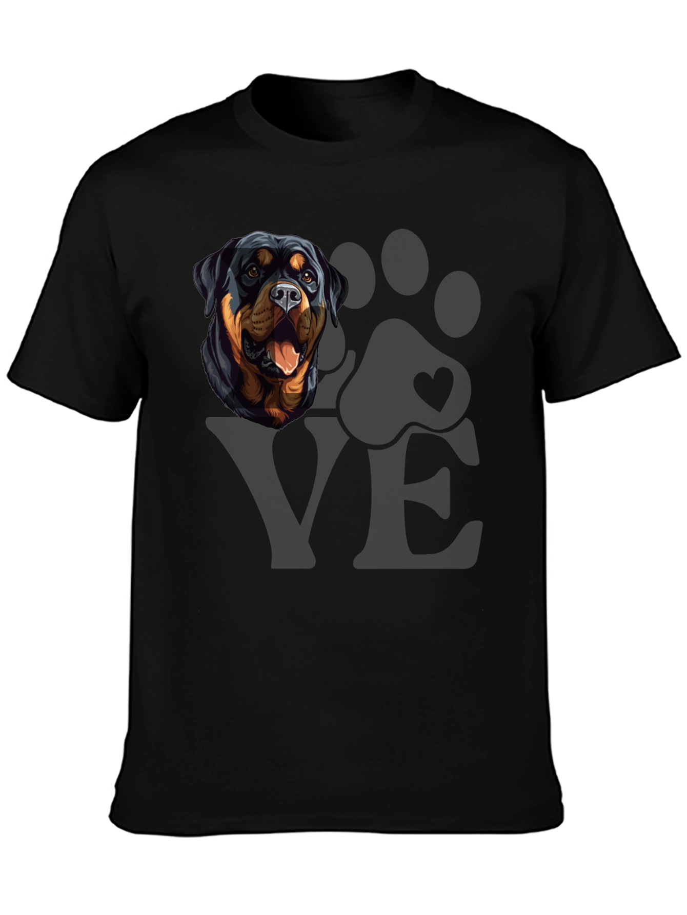 Rottweiler Dog LOVE T-Shirt - Mens Graphic Tee