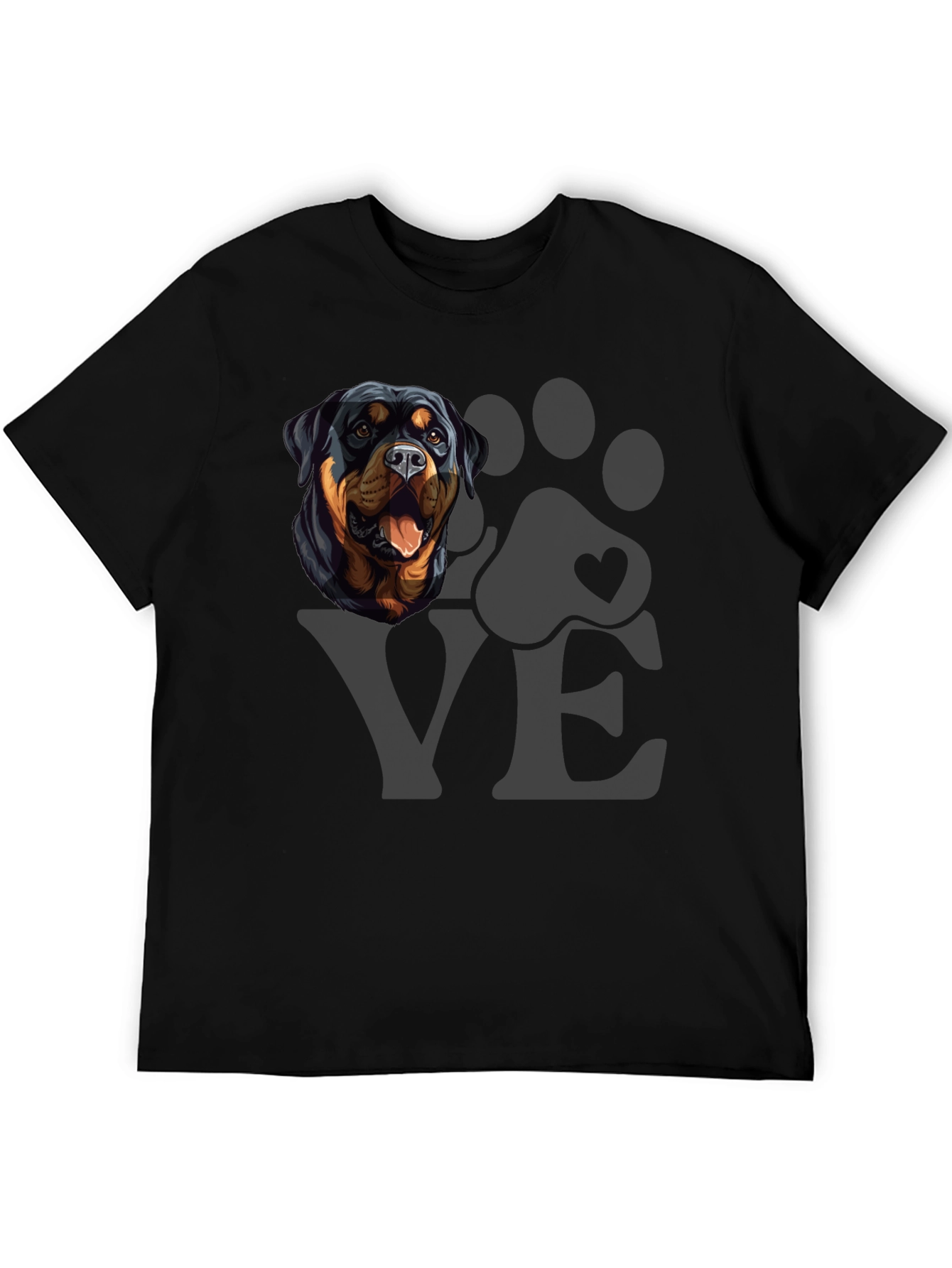 Rottweiler Dog LOVE T-Shirt - Mens Graphic Tee