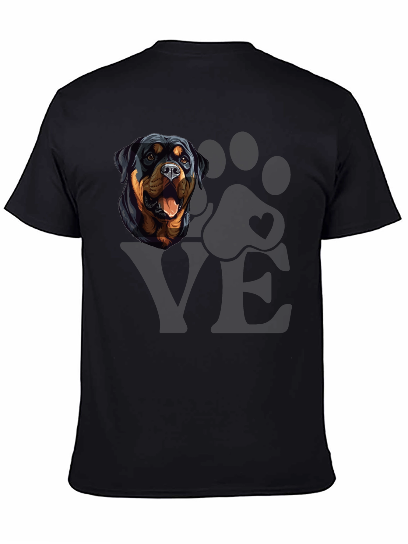 Rottweiler Dog LOVE T-Shirt - Mens Graphic Tee
