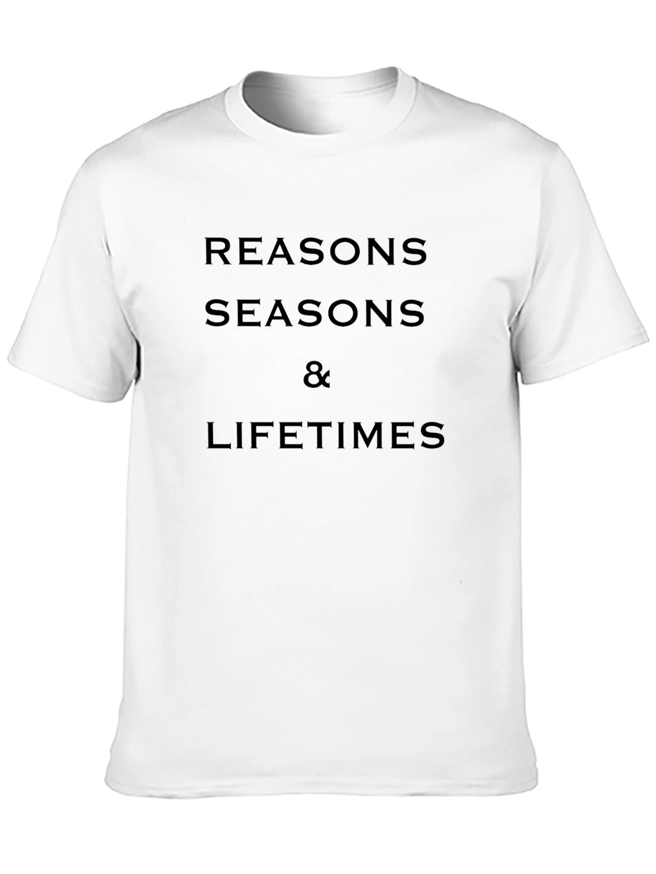 Reasons Seasons Lifetimes Black Graphic Tee
