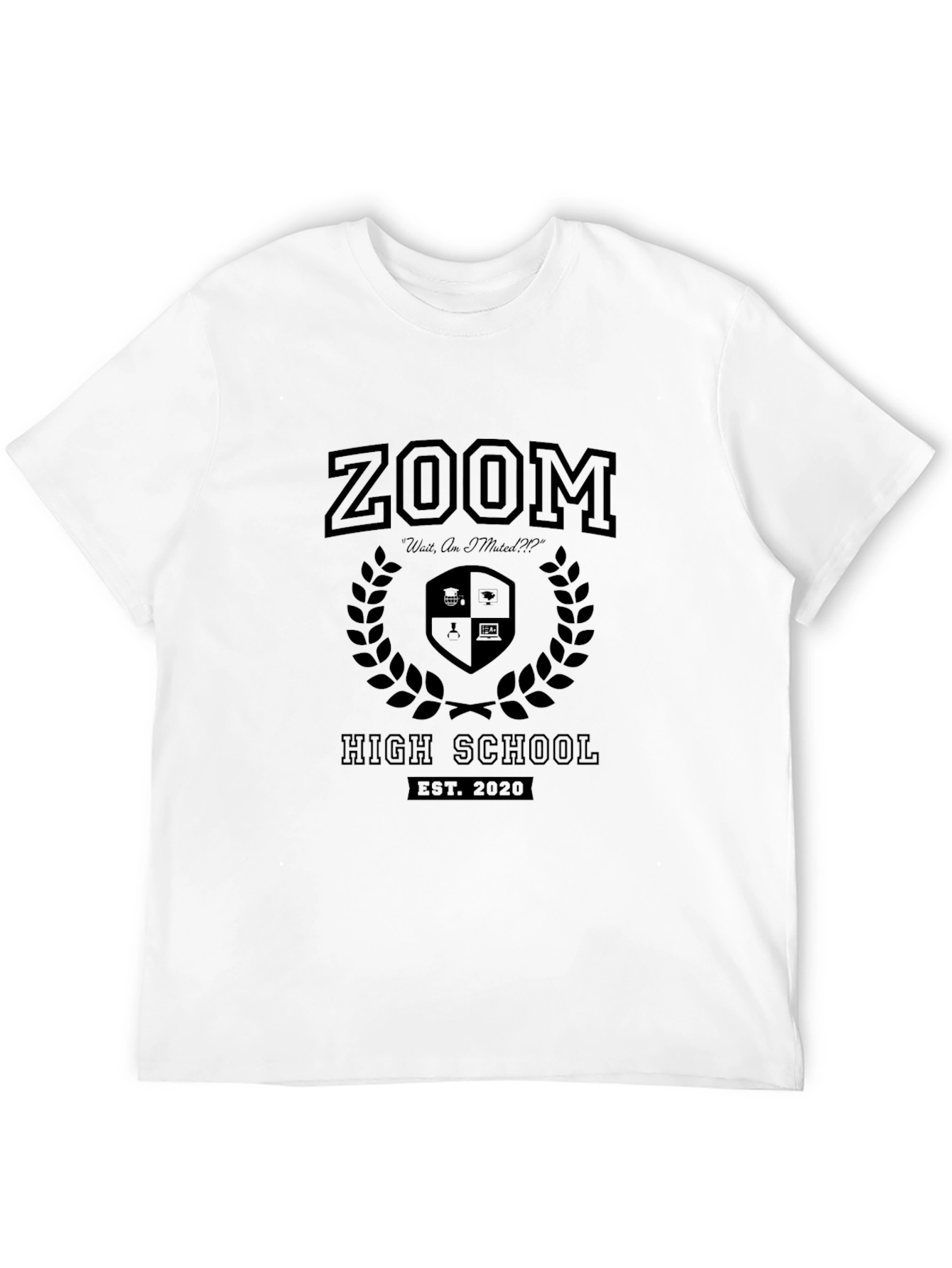 Zoom High School Black T-Shirt EST. 2020