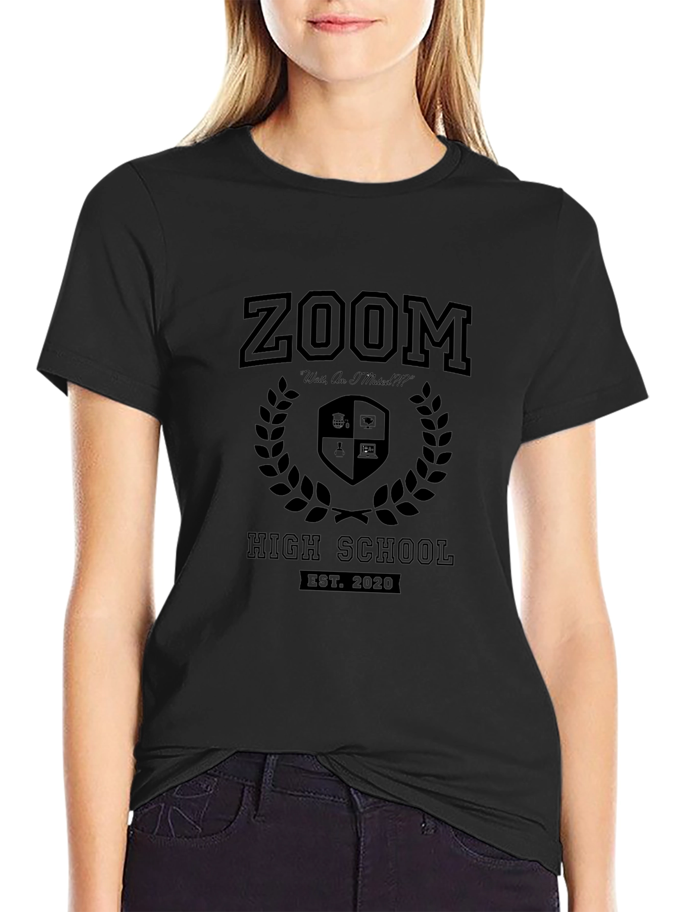 Zoom High School Black T-Shirt EST. 2020