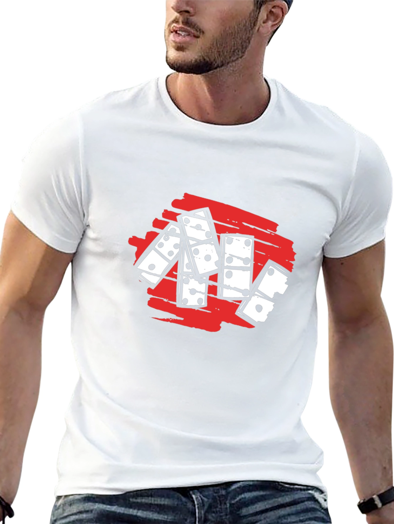 Domino Graphic Tee - Stylish Casual Wear