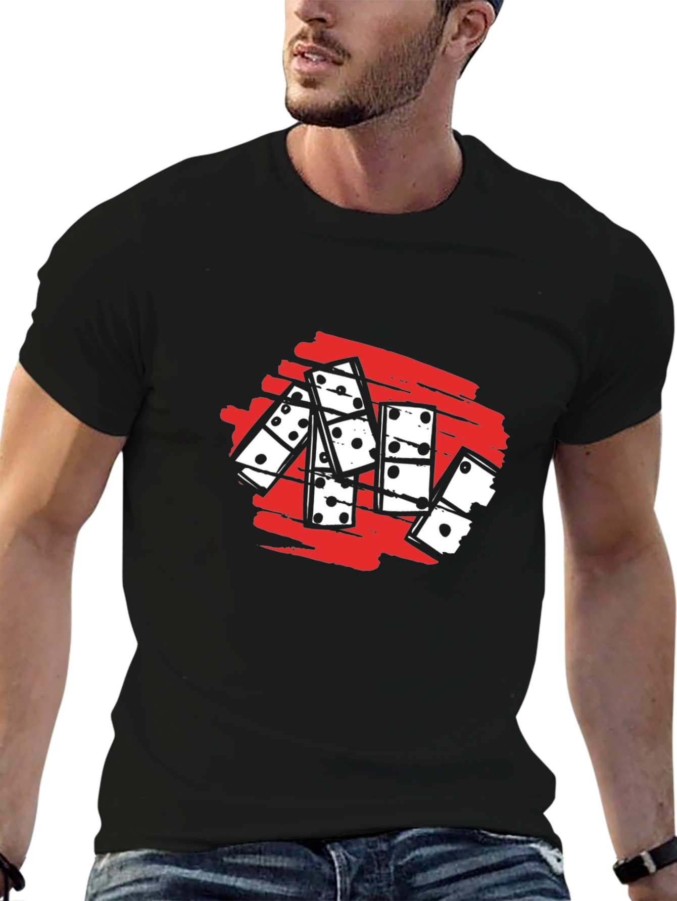 Domino Graphic Tee - Stylish Casual Wear