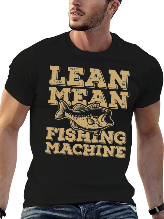 Lean Mean Fishing Machine Graphic T-Shirt