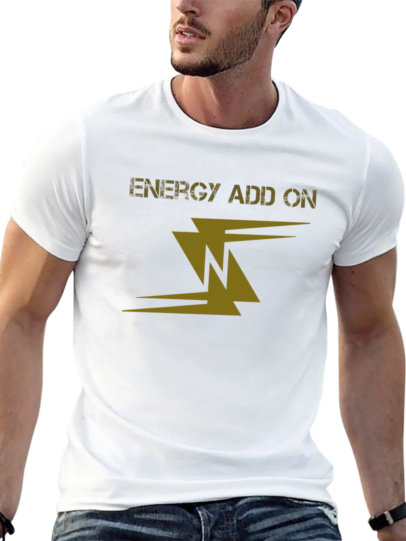 Energy Add On Black Graphic Tee