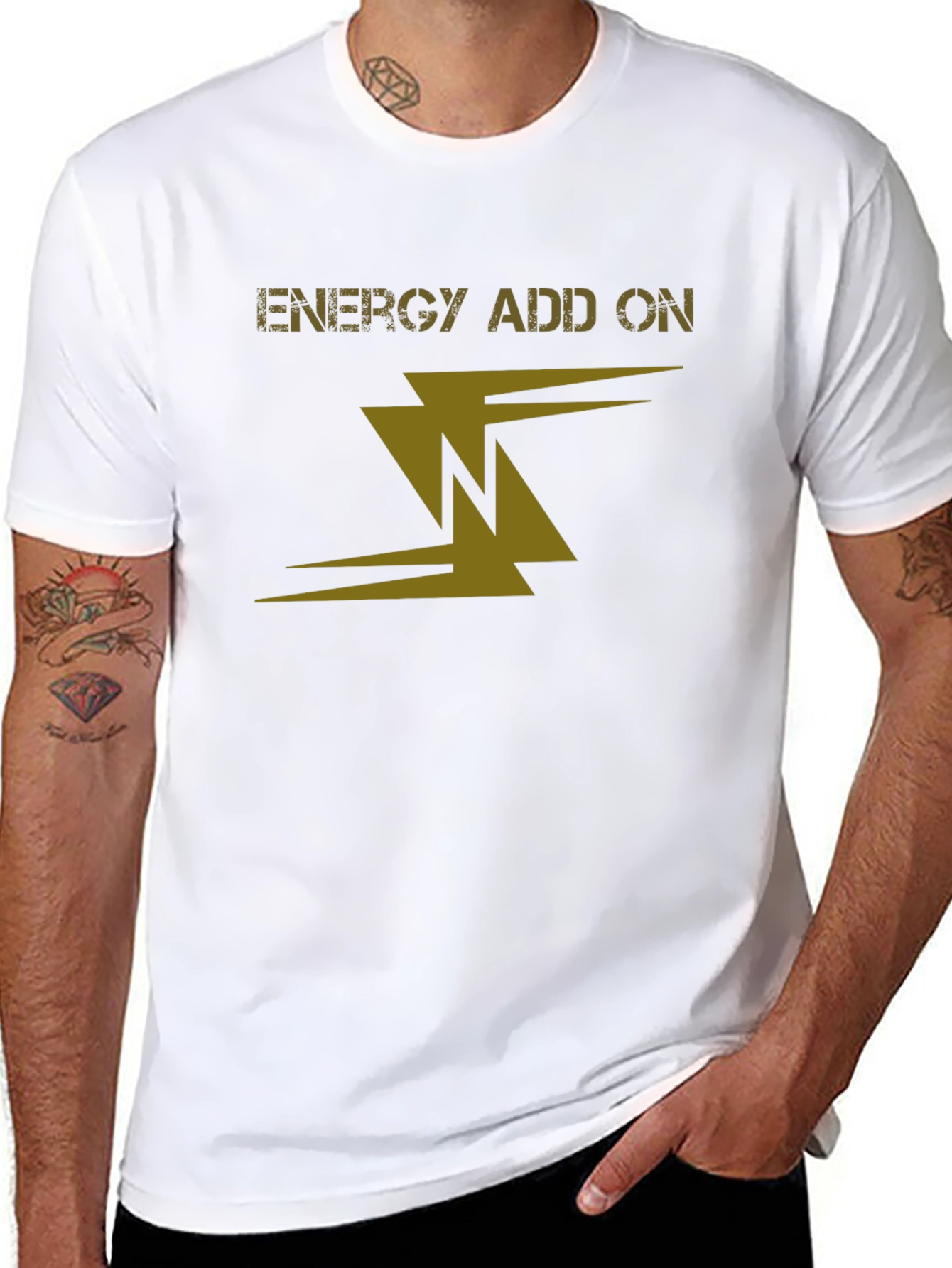 Energy Add On Black Graphic Tee