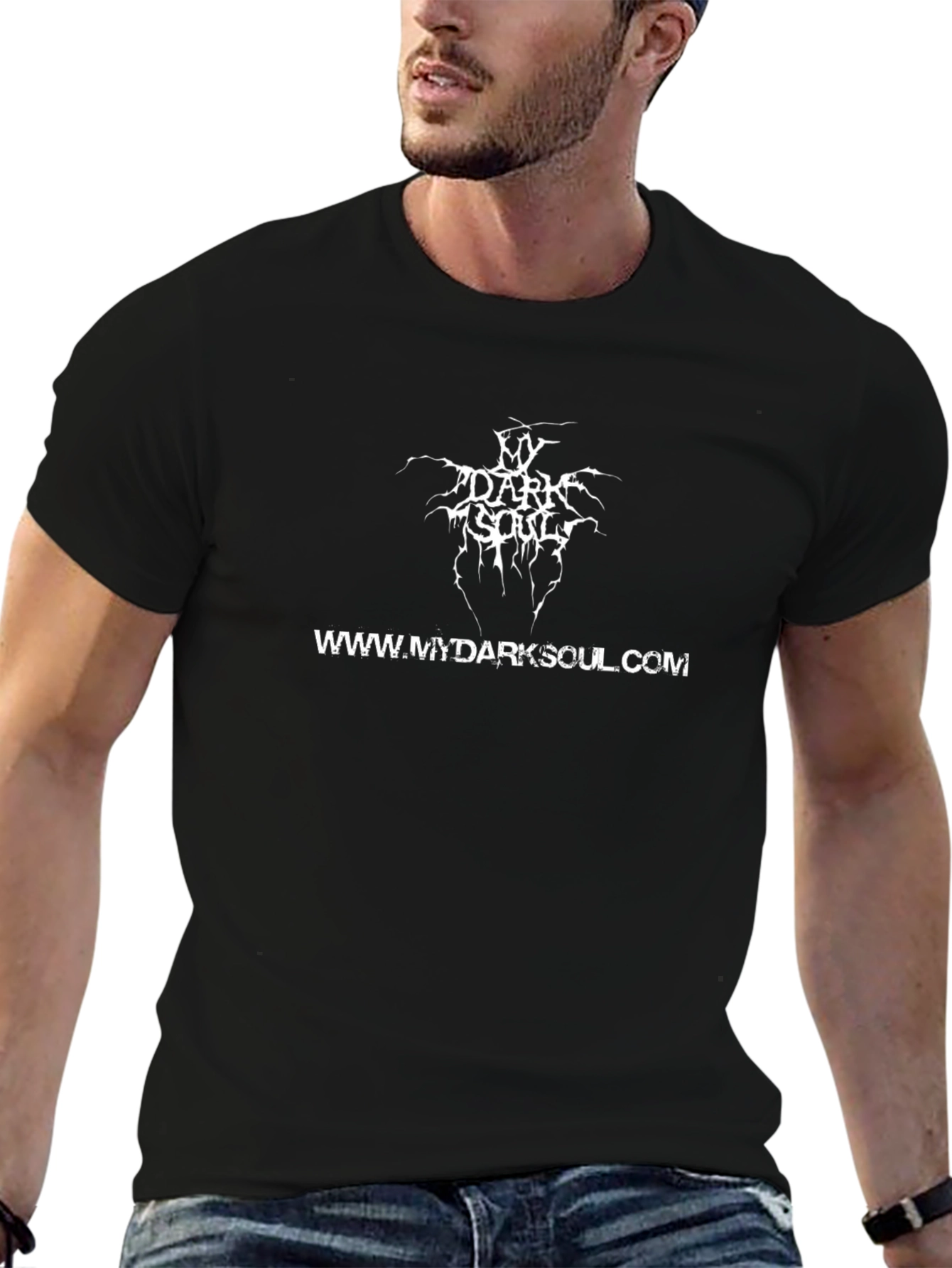 My Dark Soul Graphic Tee - Black Cotton T-Shirt