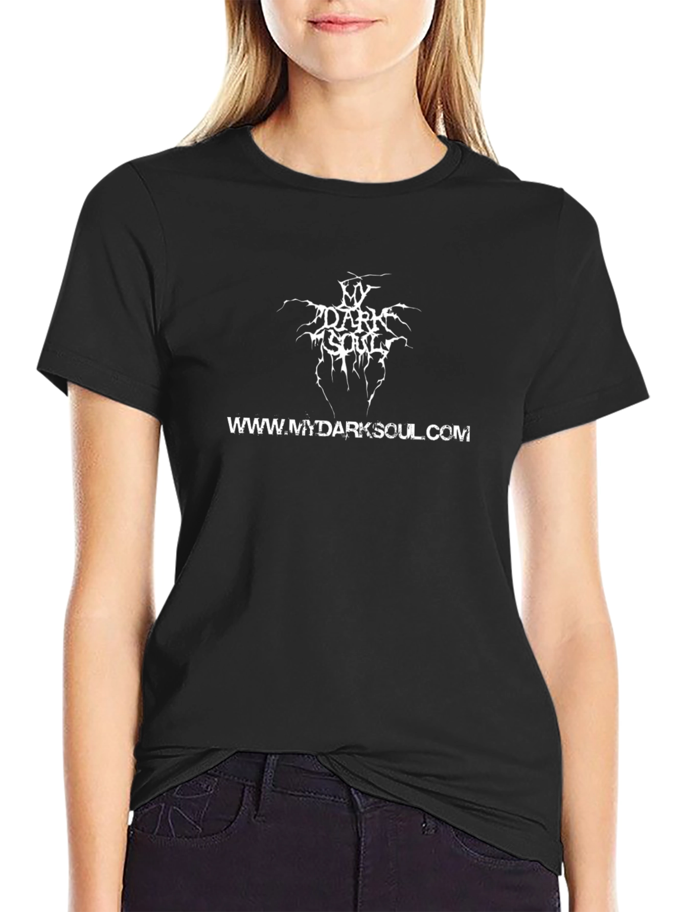 My Dark Soul Graphic Tee - Black Cotton T-Shirt