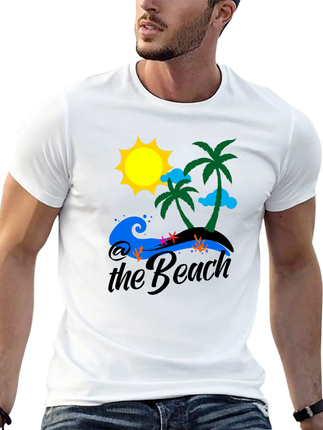 Beach T-Shirt Palm Trees Sun