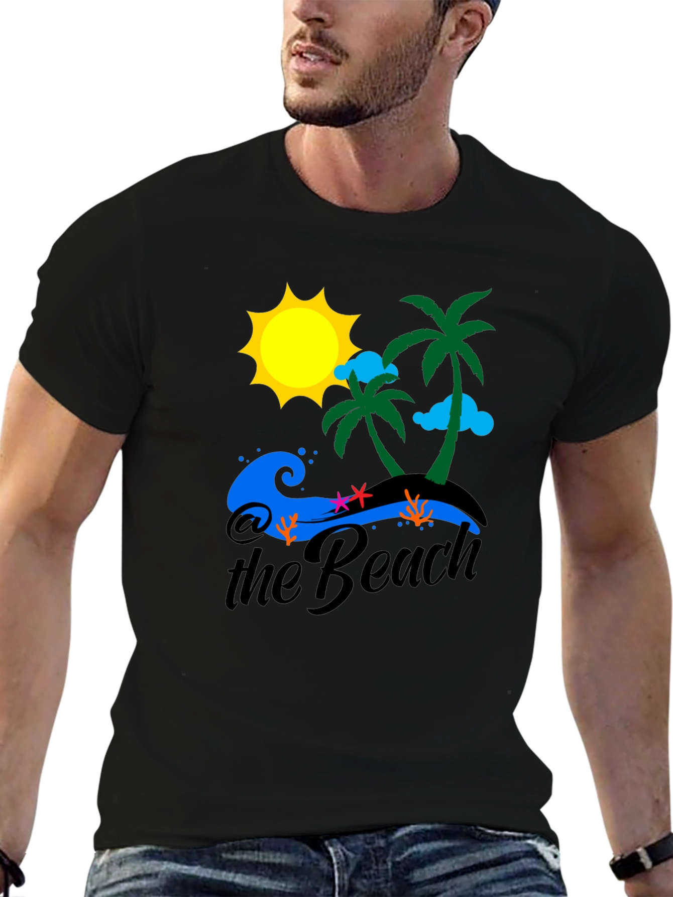 Beach T-Shirt Palm Trees Sun