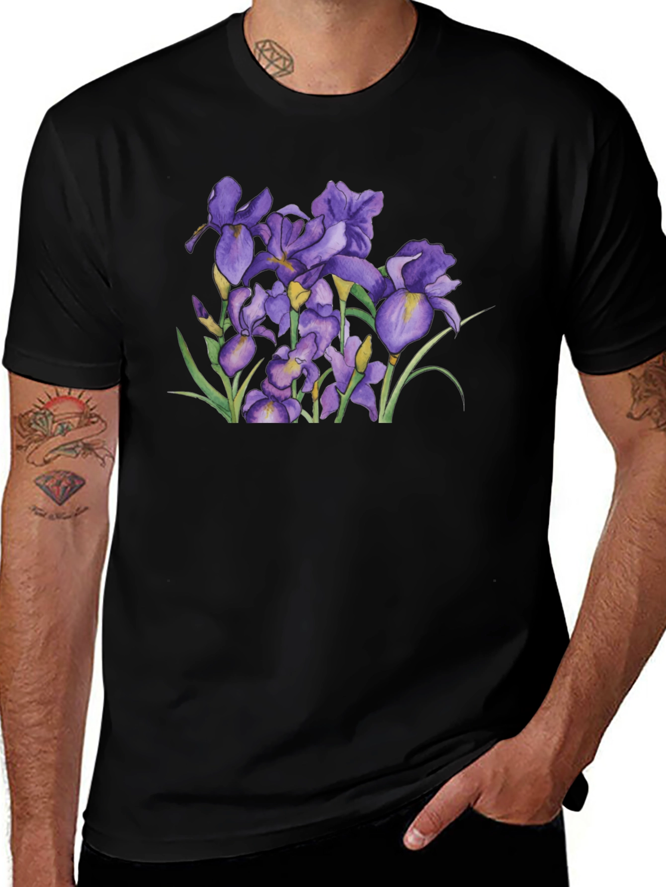 Floral Iris Graphic T-Shirt