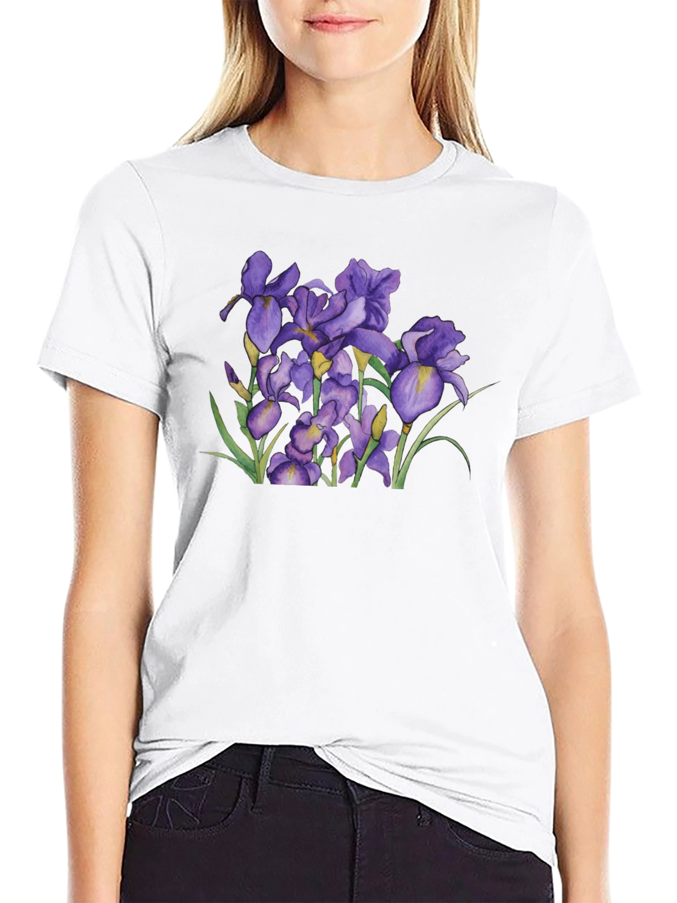 Floral Iris Graphic T-Shirt
