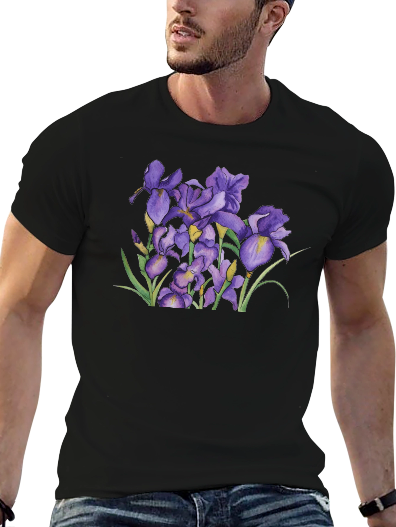 Floral Iris Graphic T-Shirt